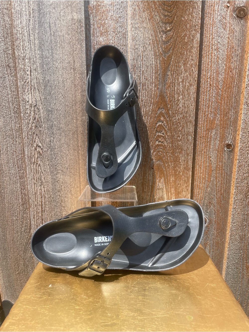 Birkenstock Black Gizeh Thong Sandals for Men